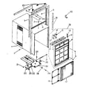 Kenmore 2538740663 cabinet and front panel parts diagram