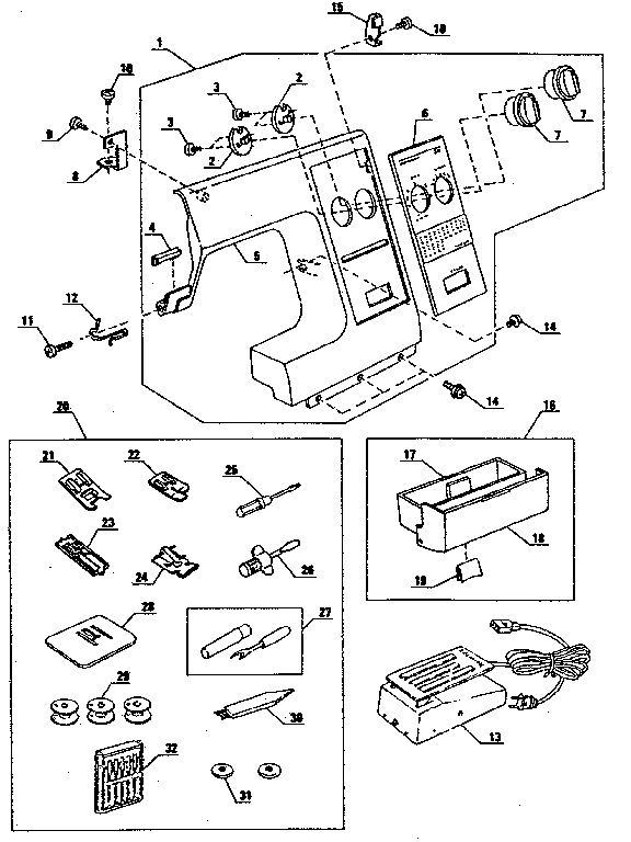 Kenmore 3851684180 attachment parts diagram