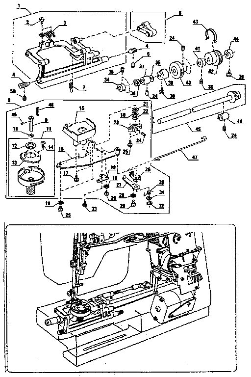 Kenmore 3851684180 shuttle assembly diagram
