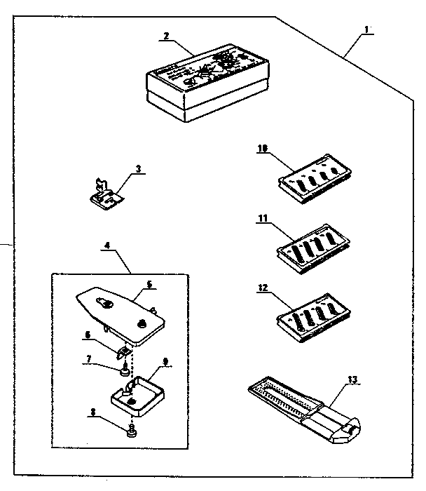 Kenmore 3851684180 attachment parts diagram