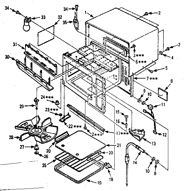 Kenmore 5648744781 cabinet parts diagram