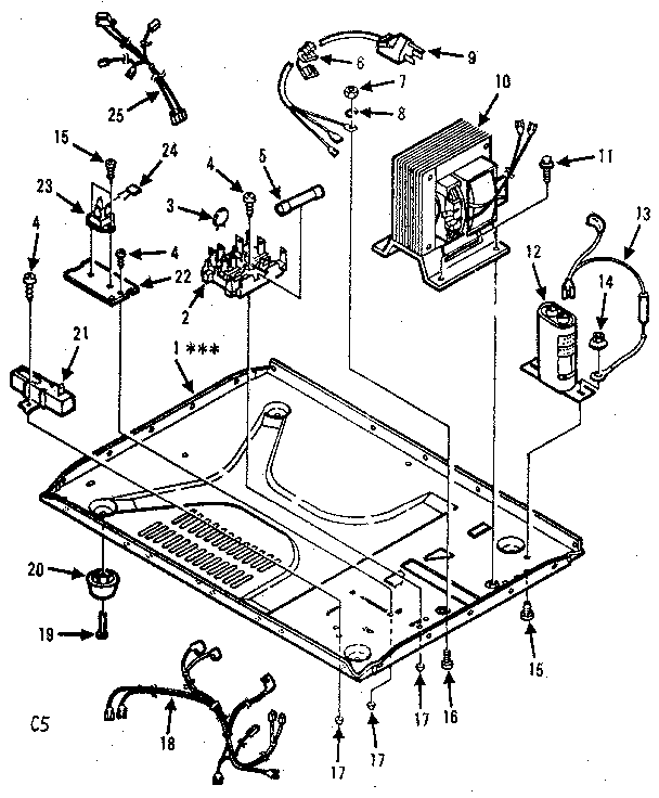 Kenmore 5648744781 microwave parts diagram