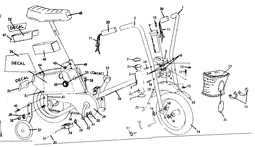 Hedstrom POWER PED 10 power ped 10" diagram