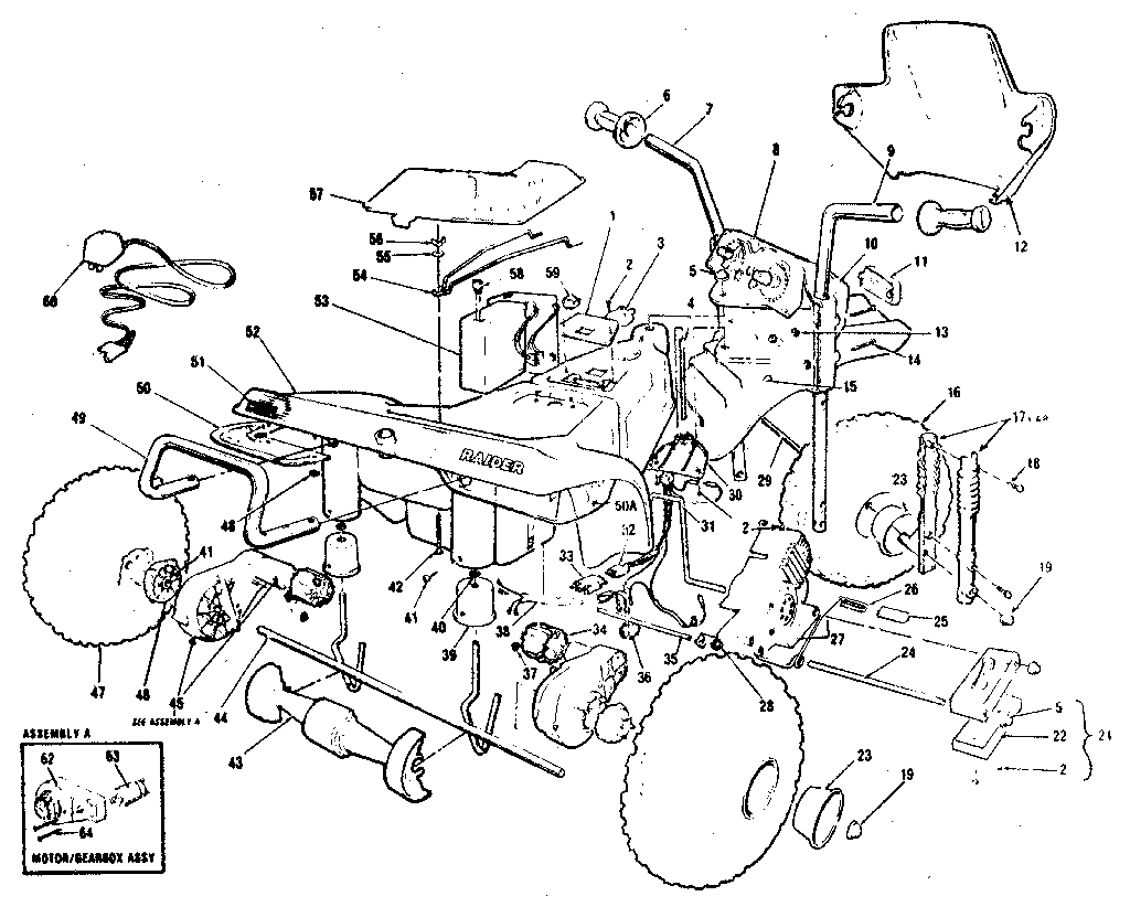 Hedstrom POWER PED 10 pp2001 raider 12 volt diagram