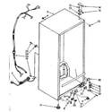 Kenmore 1068265912 cabinet parts diagram