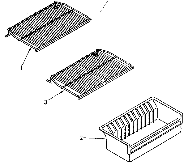 Kenmore 1068265912 shelf parts diagram