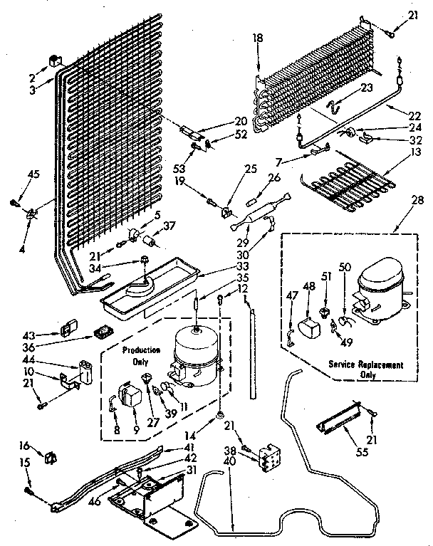 Kenmore 1068265912 unit parts diagram