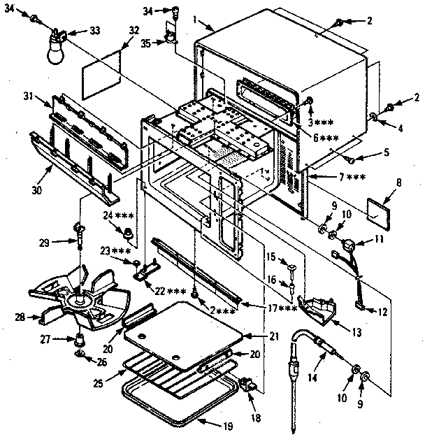 Kenmore 5668724580 cabinet parts diagram