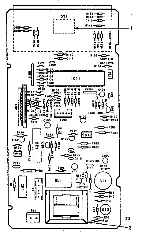 Kenmore 5668734480 power and control circuit board (part 13706) diagram
