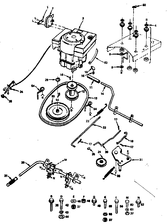 Craftsman 917255415 clutch-brake and drive diagram