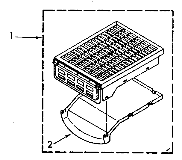 Kenmore 11086894500 dry rack parts diagram