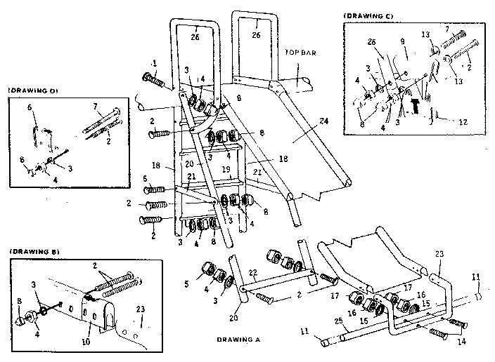 Sears 512722620 slide assembly diagram