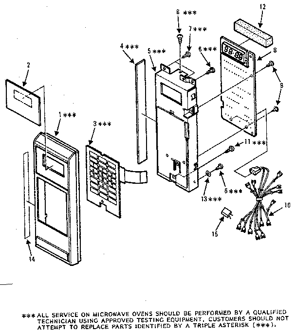 Kenmore 5658862781 control panel parts diagram