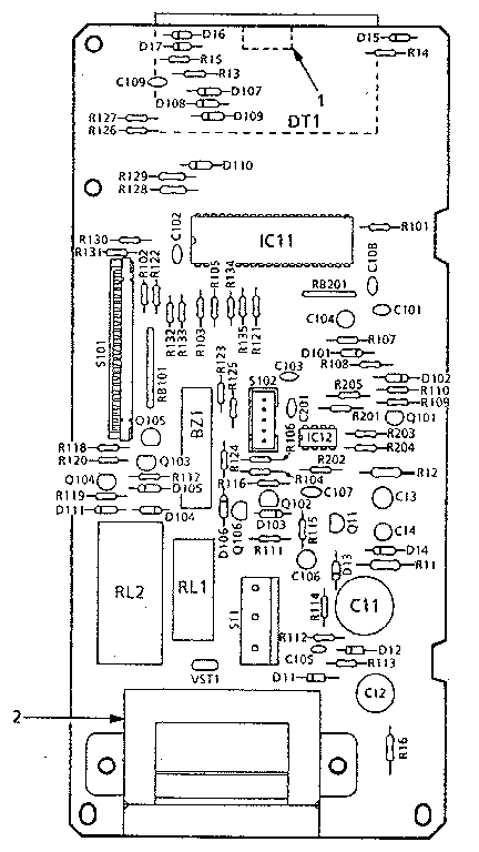 Kenmore 5658862781 power and control circuit board 14457 diagram