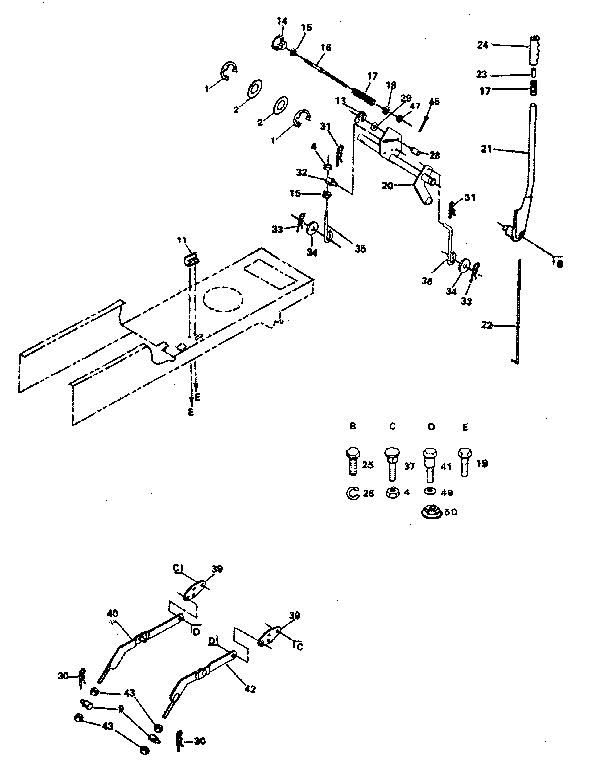 Craftsman 917254550 lift adjustment diagram