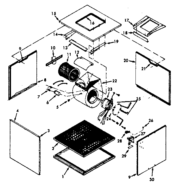 Kenmore 867815813 unit parts diagram