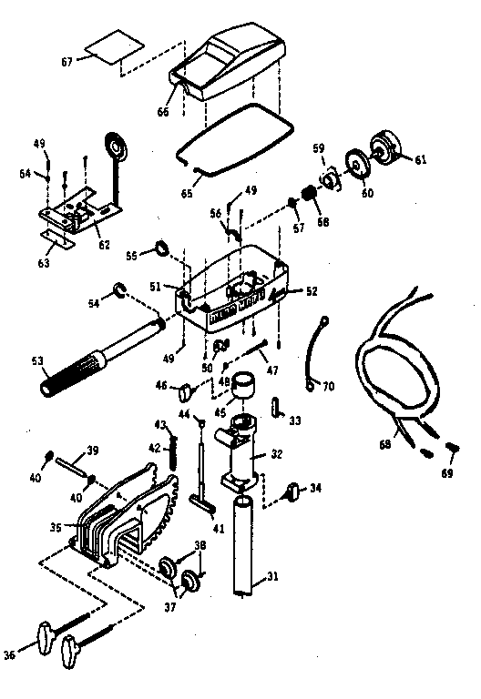Minn Kota 4HP replacement parts diagram