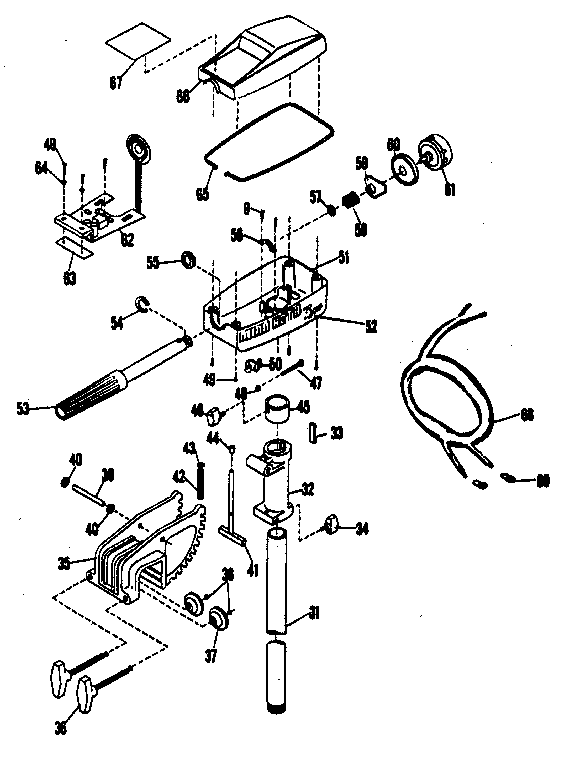 Craftsman 59081 replacement parts diagram