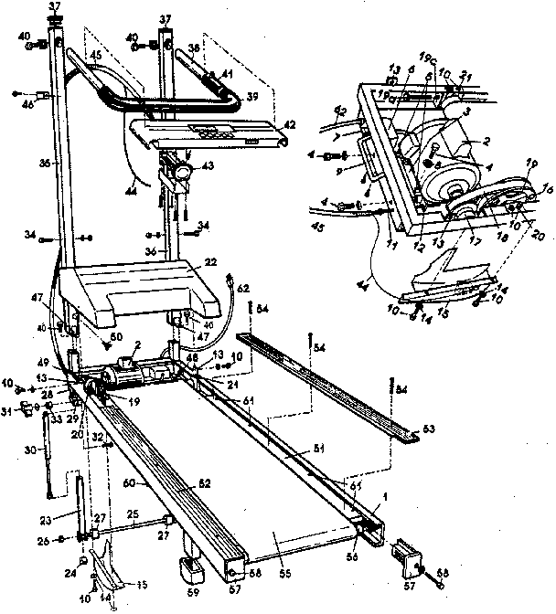 Proform TL151E/A unit parts diagram