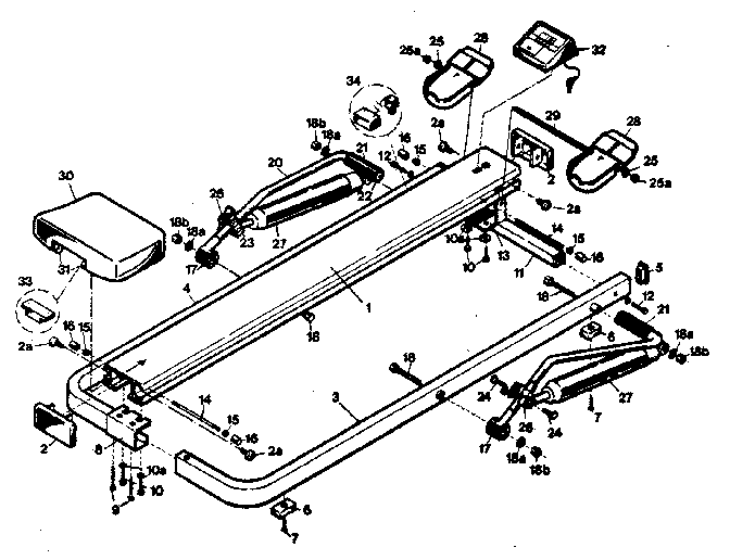 Lifestyler 83128600 version 2: 4 button console, split frame diagram