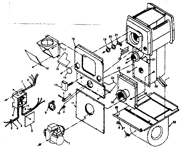 Kenmore 867741453 functional replacement parts diagram
