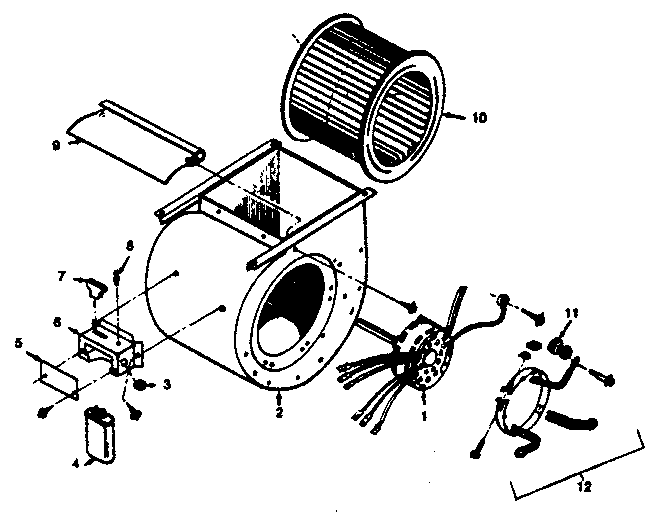 Kenmore 867741453 blower assembly diagram