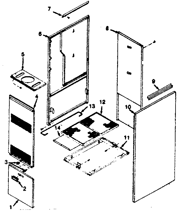 Kenmore 867741453 non-functional replacement parts diagram