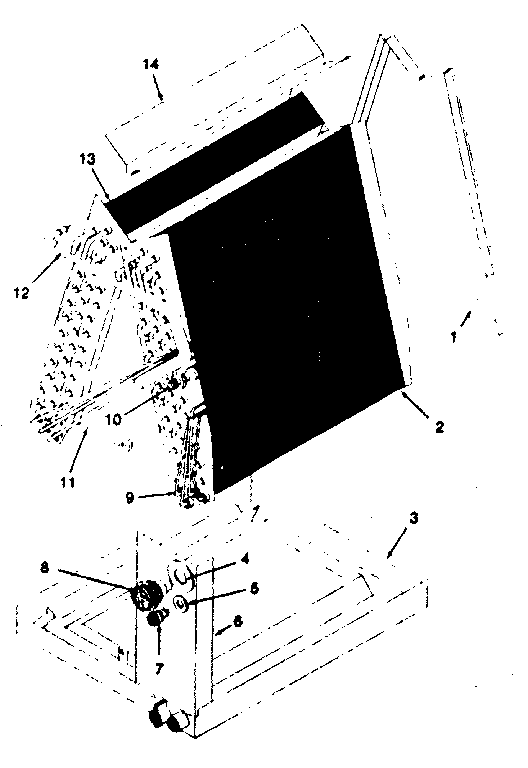 ICP EHA5048SA1 functional replacement parts diagram