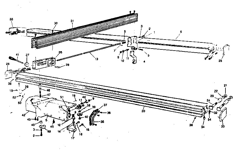 Craftsman 35122652 rip fence diagram