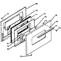 Kenmore 1197438810 oven door diagram