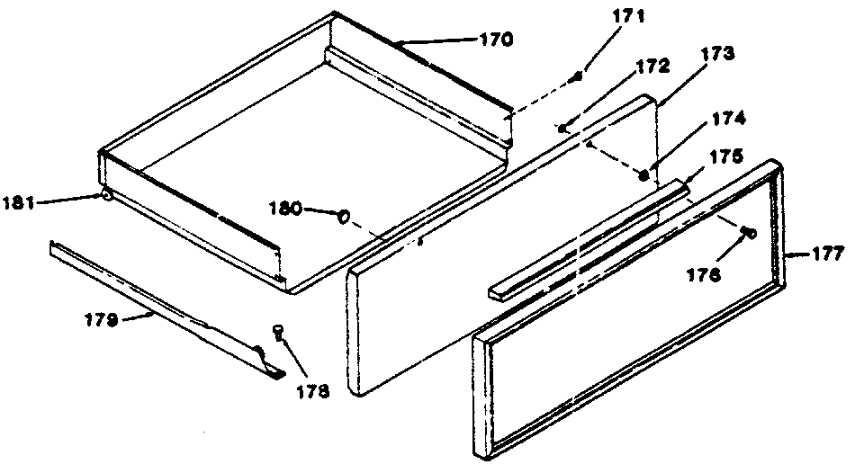 Kenmore 1199008810 storage drawer diagram