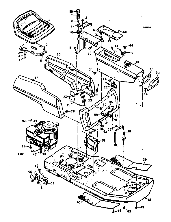 Craftsman 502254121 body and chassis diagram