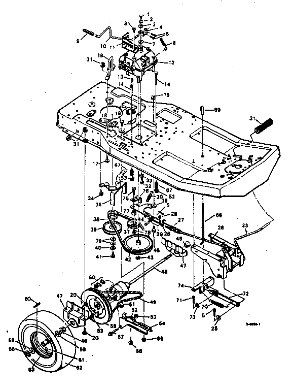 Craftsman 502254121 drive system diagram