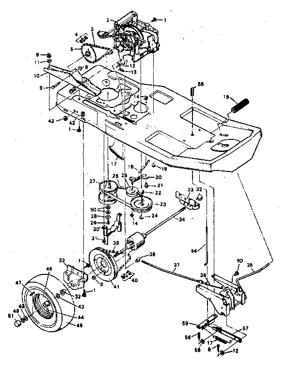 Craftsman 502254142 drive system diagram