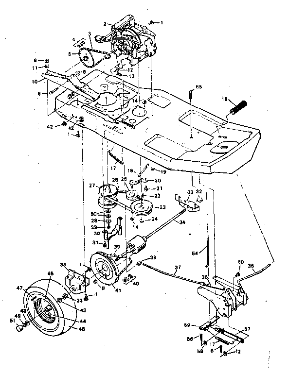Craftsman 502254152 drive system diagram