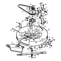 Craftsman 502254152 mower housing bottom half diagram