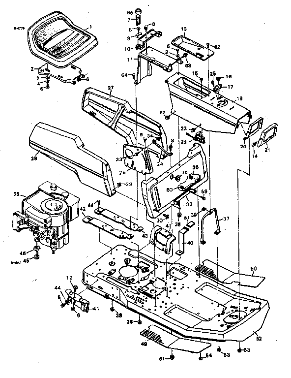 Craftsman 502254170 body chassis diagram