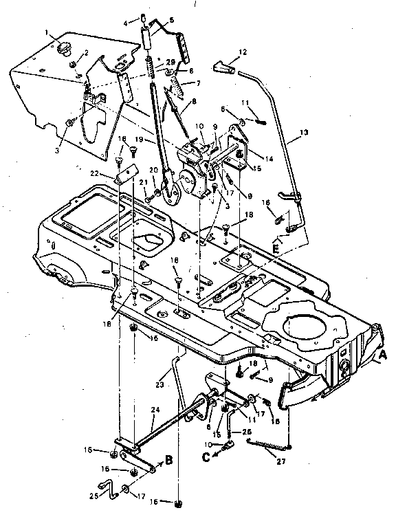 Craftsman 502254211 suspension system diagram