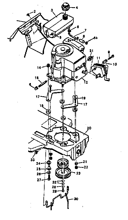 Craftsman 502254211 engine mount diagram