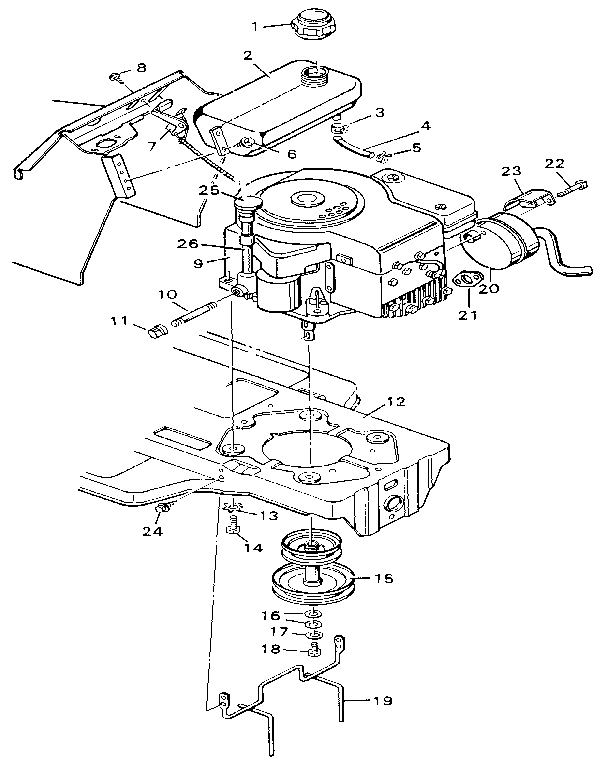 Craftsman 502254281 engine mount diagram