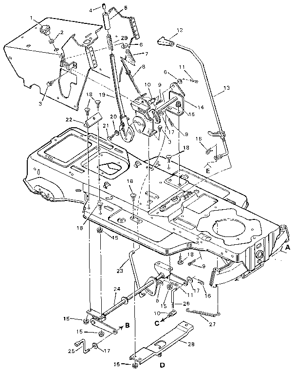 Craftsman 502254281 suspension system diagram