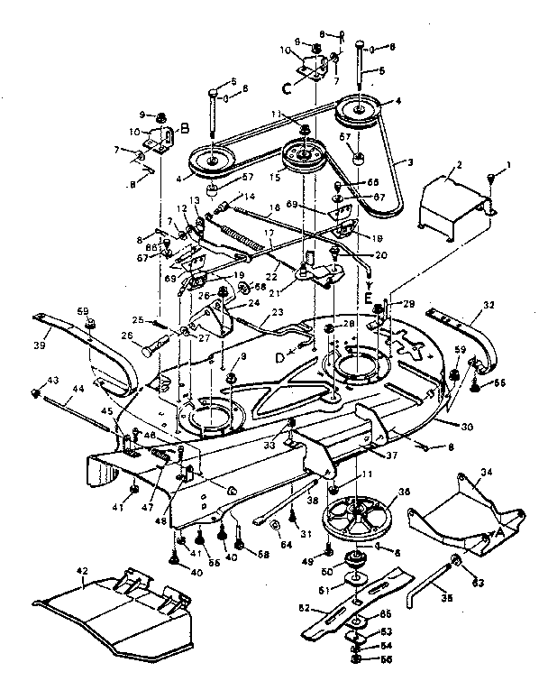 Craftsman 502254290 blade housing diagram