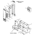 Kenmore 629776670 cabinet and body assembly diagram