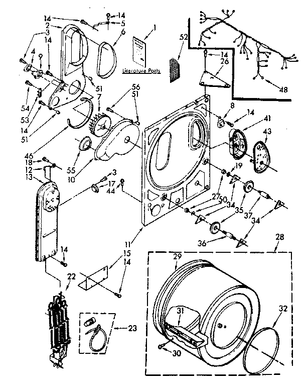 Kenmore 11088419800 bulkhead parts diagram