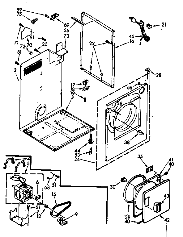 Kenmore 11088419800 cabinet diagram