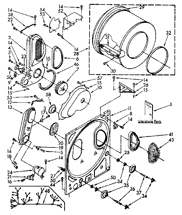 Kenmore 11089419600 bulkhead parts diagram