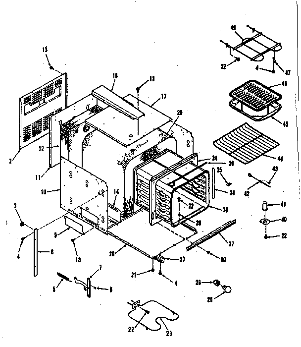 Kenmore 2784018891 body section diagram