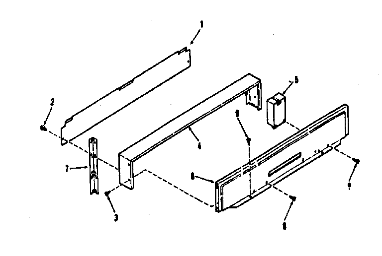 Kenmore 9117138811 backguard section diagram