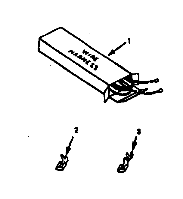 Kenmore 9117138811 wire harnesses and components diagram