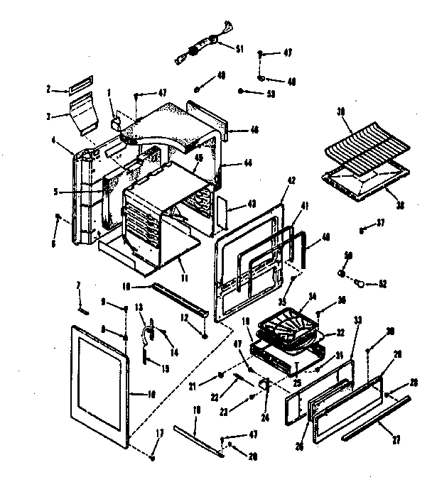 Kenmore 9116128811 body section diagram